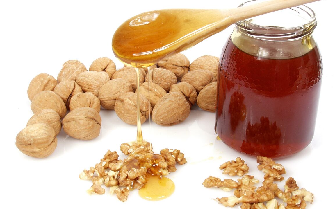 walnut with honey for activity